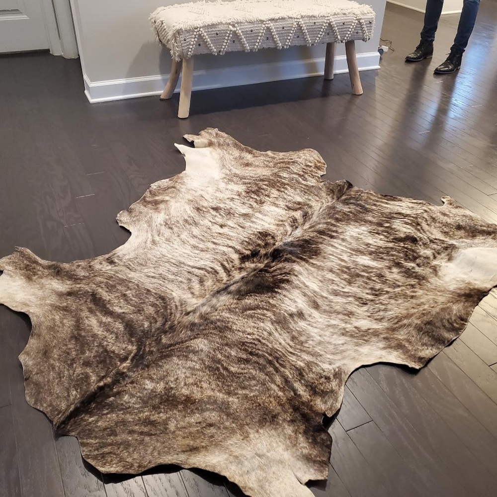 Cow skin carpet